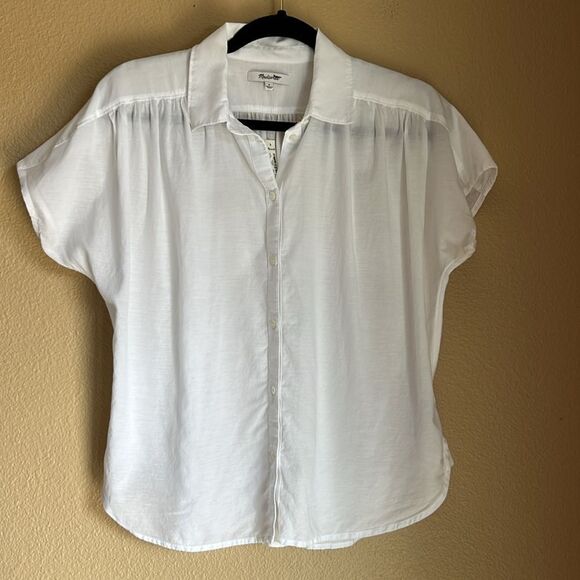 NWT Madewell Cap-sleeve A-line Top Small - Picture 5 of 8